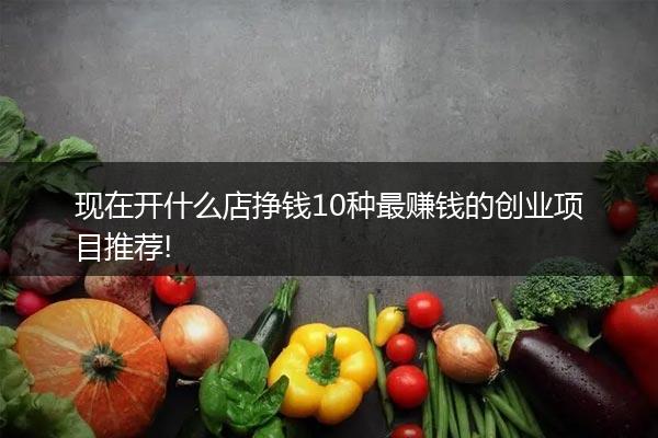 现在开什么店挣钱10种最赚钱的创业项目推荐!