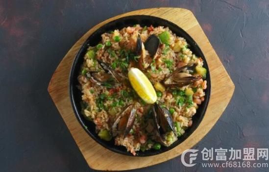 铁板海鲜炒饭