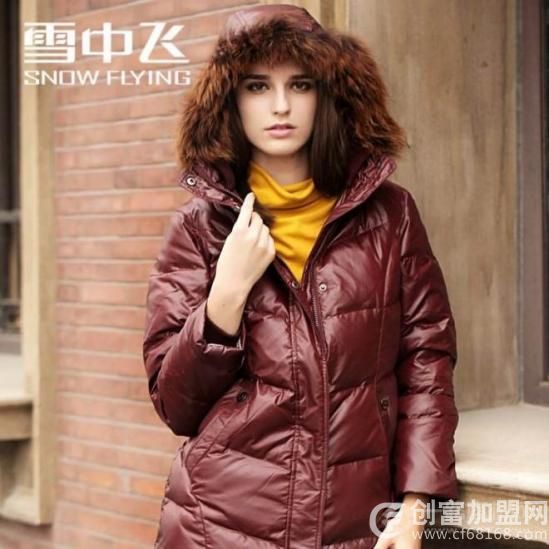 雪中飞羽绒服