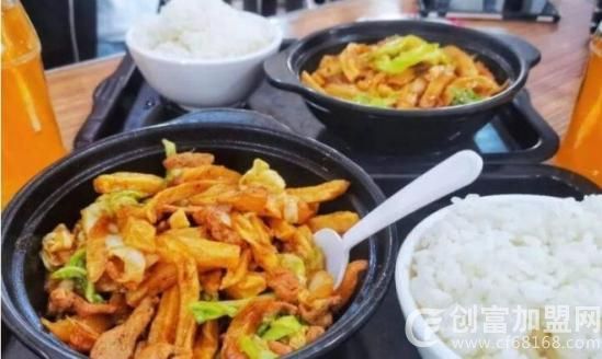 干锅煎肉饭